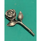 Vintage James Avery Retired Sterling Silver 925 Rose Flower Brooch Pin