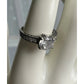 Sterling Silver CZ Engagement Ring Size 8.5 Round Solitaire Bridal Ring 925