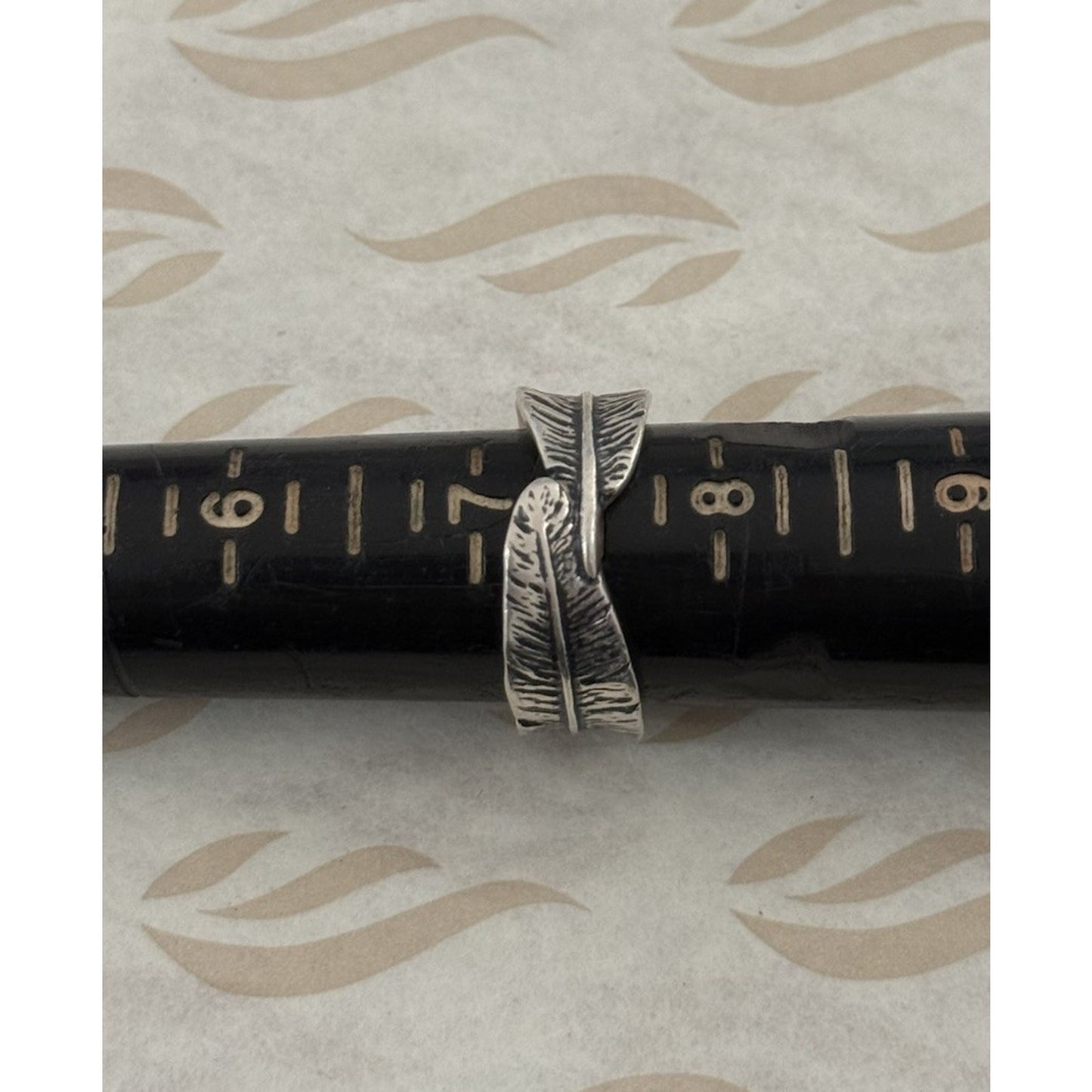 Pre Owned James Avery Retired Sterling Silver Birds of A Feather Ring Size 7.5