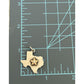 Pre owned James Avery Retired 18k Gold & Sterling Silver Diamond Star of Texas Pendant
