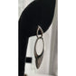 Sterling Silver Modern Teardrop Dangle Earrings Minimalist 925