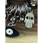 Silver Plated Black Leather Be Happy Evil Eye and Hamsa Hand Beaded Bracelet
