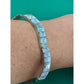 Vintage Southwestern Sterling Silver Blue Green Opal Inlay Cuff Bracelet 22g