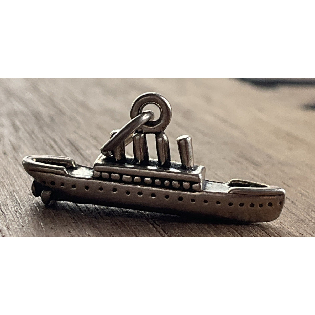 Vintage Sterling Silver Ocean Liner Ship Charm