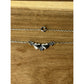 James Avery Retired Sterling Silver Flower Heart Necklace 15”