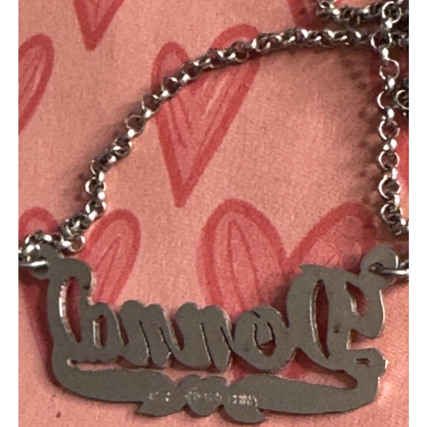 Sterling Silver 925 DONNA Nameplate Necklace 17” Circa 2025