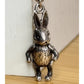 Vintage Sterling Silver 3D Movable Bunny Charm/ Pendant