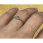 Sterling Silver And Gold Two Tone Amethyst Bezel Stacking Ring Size 6 Minimalist