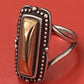 Preowned James Avery Retired Heirloom Bronze and Silver Ring Size 9