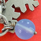 Preowned James Avery Retired Silver Winter Snowflake Pinecone And Bead Pendant