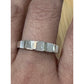 Vintage 925 Mother of Pearl Inlay 925 IND Sterling Silver Band Ring Size 9.5