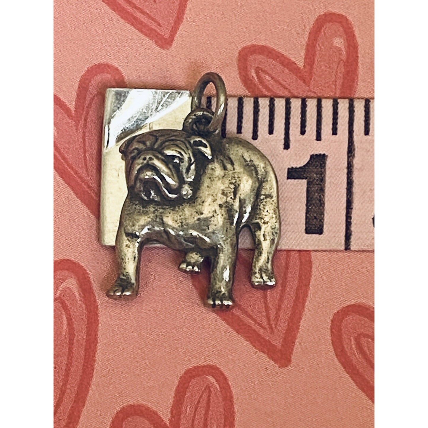 Pre owned James Avery Retired Silver Bulldog Charm