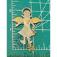 Vintage Taxco Angel Brooch Pin Sterling Silver & Brass IP Indalecio Paredes