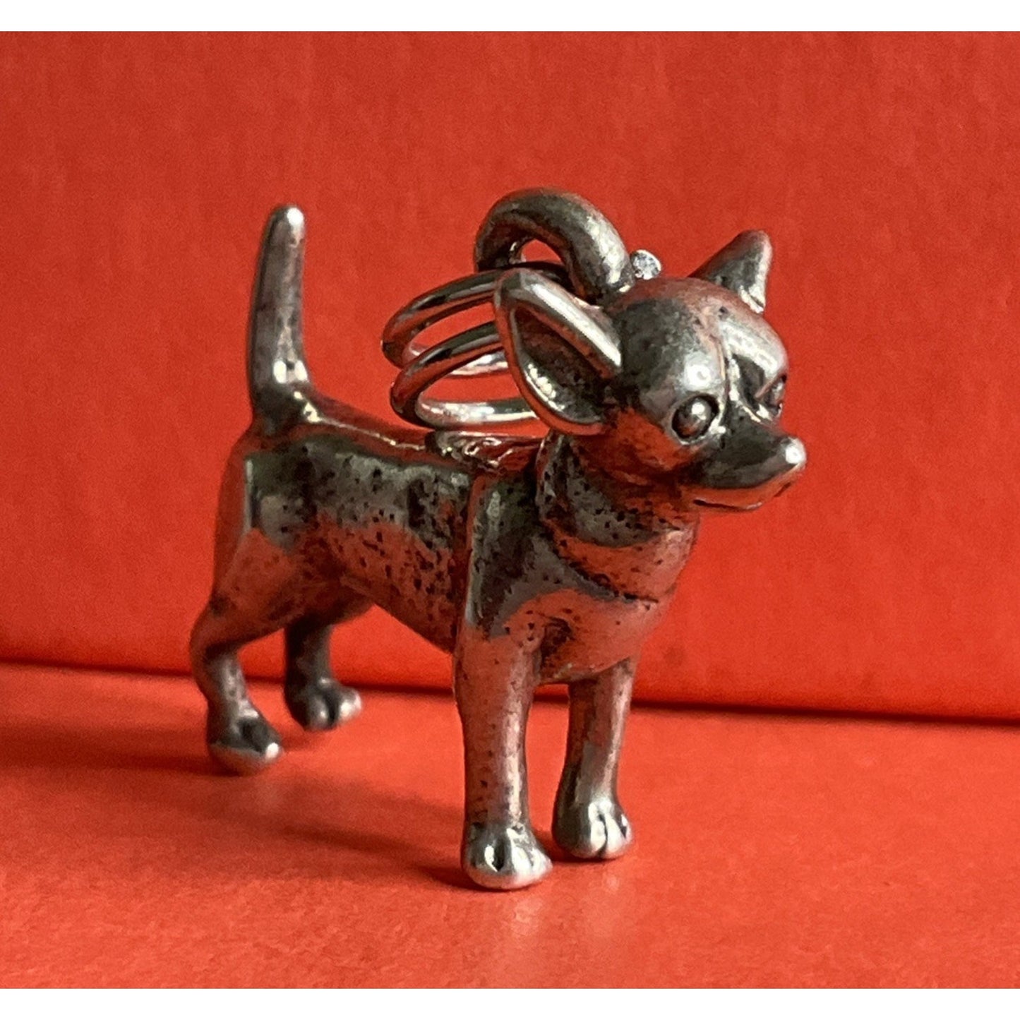 Vintage Sterling Silver Chihuahua Dog Charm