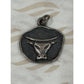 Pre Owned James Avery Rare & Retired Sterling Silver Abstract Zodiac Taurus Bull Pendant or Charm