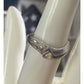 Sterling 925 Signed LS Louis Stern Aurora Borealis Austrian Crystal SZ 7 Ring