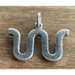 Retired James Avery Sterling Silver King Ranch Running w/ Brand Pendant/Charm