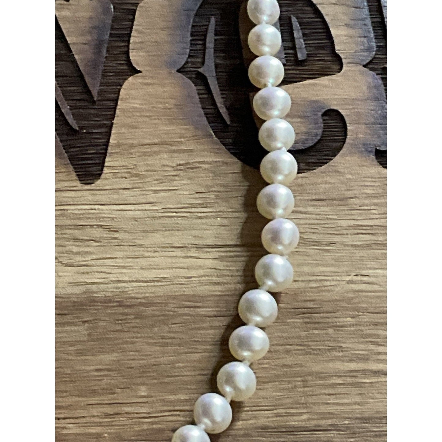 Pre owned James Avery 14k Gold 5mm Pearl Necklace 16” In JA Box