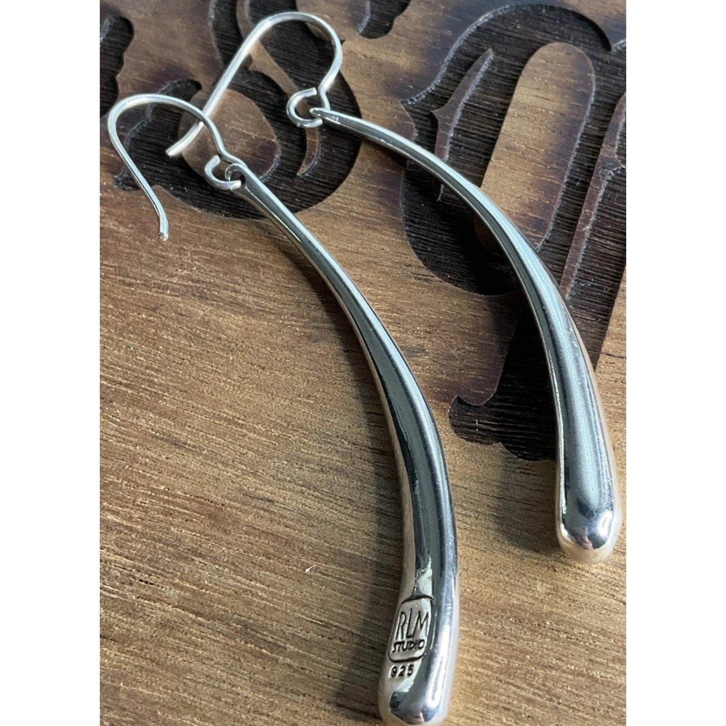 Vintage Robert Lee Morris RLM Studio Sterling Silver Dangle Drop Earrings 10g