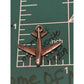 Vintage Danecraft Sterling Silver AIRPLANE Charm Pendant