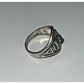 Vintage Bell Trading Navajo Post Sterling Thunderbird Ring w/ Turquoise Size 5