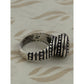 Pre owned James Avery Retired Sterling Silver African Beaded Swirl Ring Size 6
