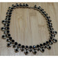 NWOT White House Black Market Black Crystal Rhinestone Gold Statement Necklace