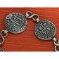 James Avery Retired HTF Rare Silver Pieces of Eight Bracelet