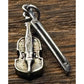 Vintage Sterling Silver Violin With Bow Charm Musical Instrument Charm