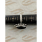 Pre owned James Avery Retired Sterling Silver Beaded Marquise Onyx Ring Size 7