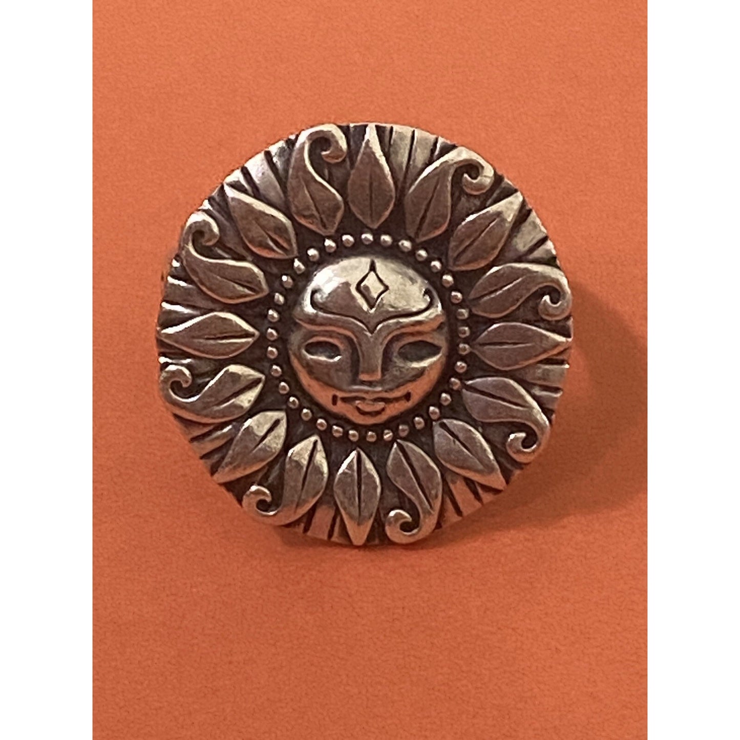 Pre owned James Avery Retired HTF Sterling Silver YOU ARE MY SUNSHINE Sun Ring Size 9