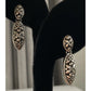 Sterling Silver Bali Style Floral Dangle Earrings 925 Boho Drop 7gr