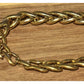 Napier Bracelet Vintage Gold Tone Woven Chain Links Chunky Classic 7.5”