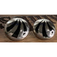 Vintage Mexico Signed IDM 925 Sterling Silver Black Dome Post Earrings 19g!