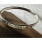 James Avery Retired Silver John 3:16 Bangle Bracelet Size L Pre-Owned