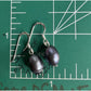 RJ Sterling Silver Dark Pearl Dangle Earrings RJ 925