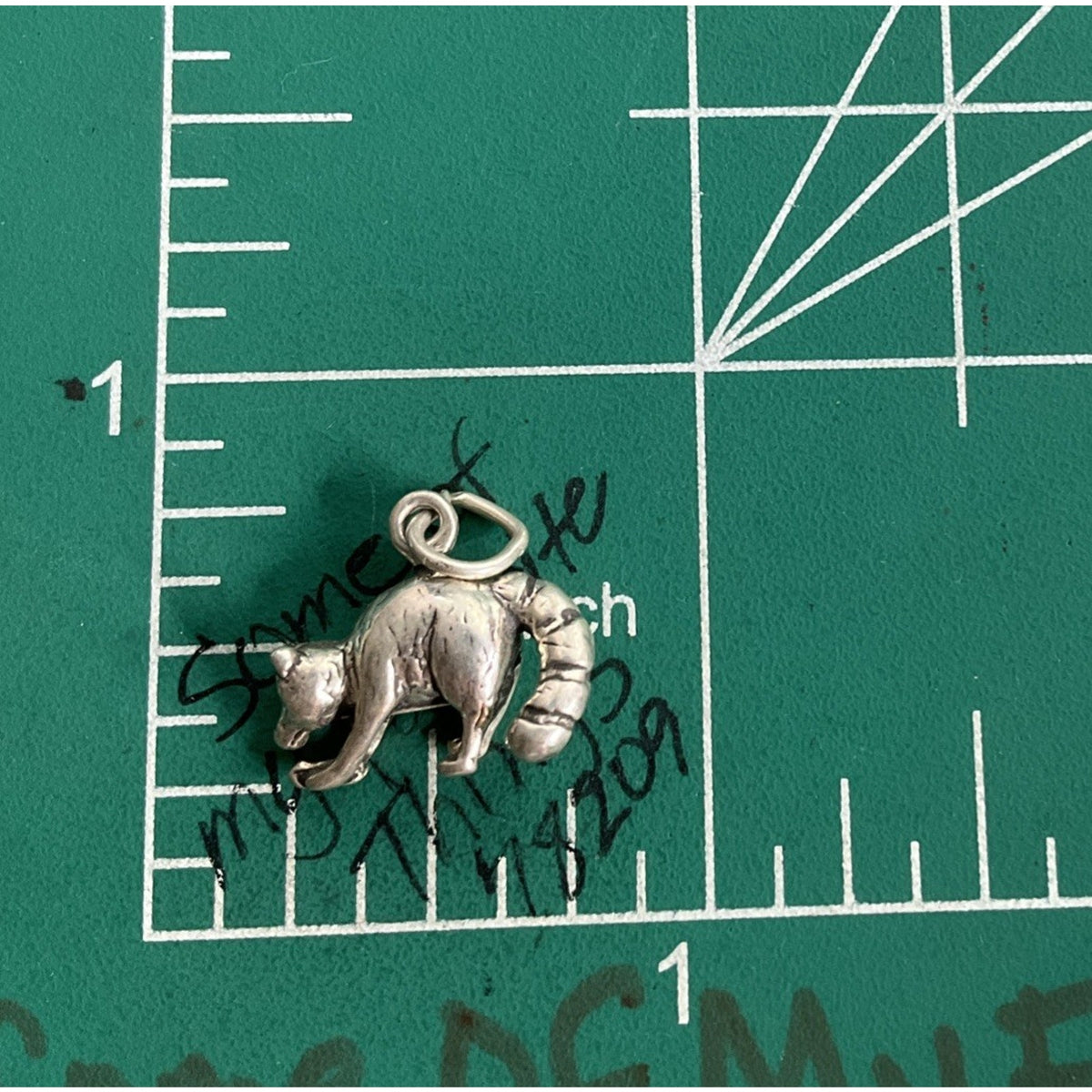 925 Sterling Silver Raccoon Charm