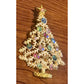 Vintage WEISS Aurora Borealis Christmas Tree Brooch "White Christmas" Brooch