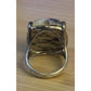 Vintage White Buffalo Stone Sterling Silver Large Statement Ring Size 7.5