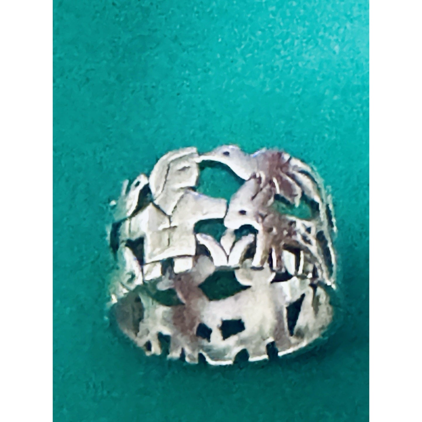 Pre owned James Avery RETIRED Sterling Silver St. Francis Loves The Animals Ring Size 8.5