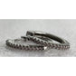 Sterling Silver Pink CZ Huggie Hoop Earrings Dainty 925