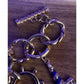 Vintage Chunky Lands End Gold Tone Nautical Beach Charm Toggle Bracelet 7.5”