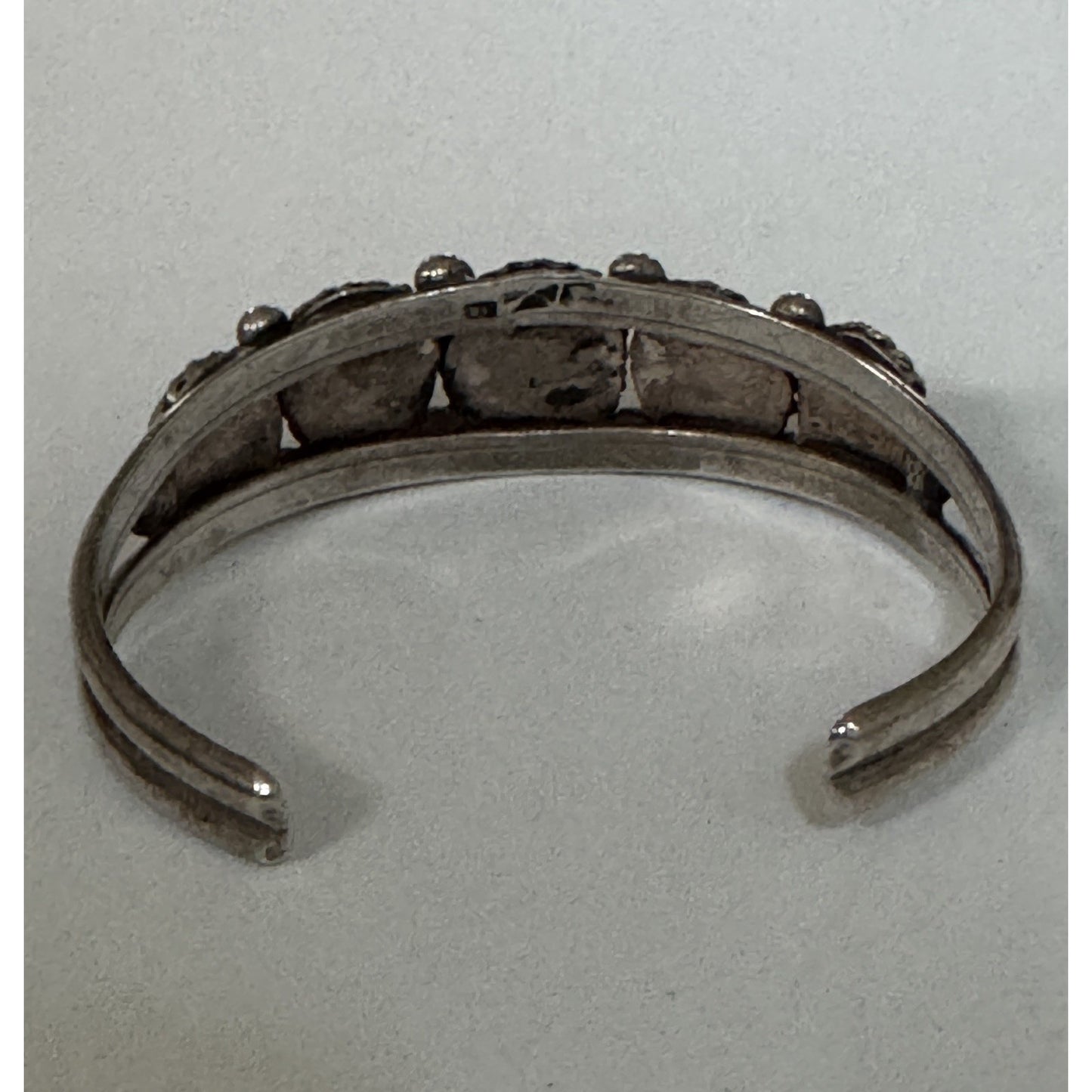 L Kaye Begay Vintage Navajo Sterling Silver Kingman Turquoise Cuff Bracelet 34g