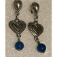 Pre Owned James Avery Retired Silver Dangle Drop Lapis Lazuil Earrings In JA Box