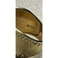 Gold Vermeil 925 Sterling Silver Wide Cigar Band Ring Diamond Cut Size 9