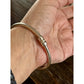 Vintage Sterling Sterling 925 Crossover Hinged Bangle Bracelet
