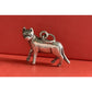 925 Sterling Silver Cat Charm Pendant Vintage