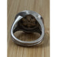 Vintage Sterling Silver Genuine Pearl Beaded Halo Statement Ring Size 7.5 10g