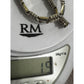 Vintage Italy 925 Sterling Silver Ornate Scroll Panel Link Bracelet 7.5” 16g