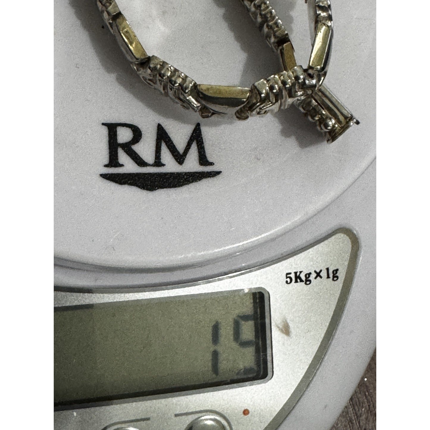 Vintage Italy 925 Sterling Silver Ornate Scroll Panel Link Bracelet 7.5” 16g